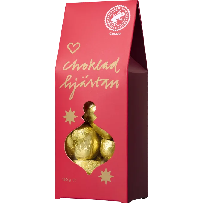 Hjärtats Chokladhjärtan 130 g Hjärtats