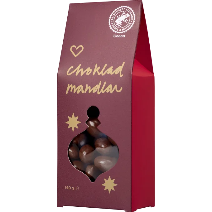 Hjärtats Chokladmandlar 140 g Hjärtats
