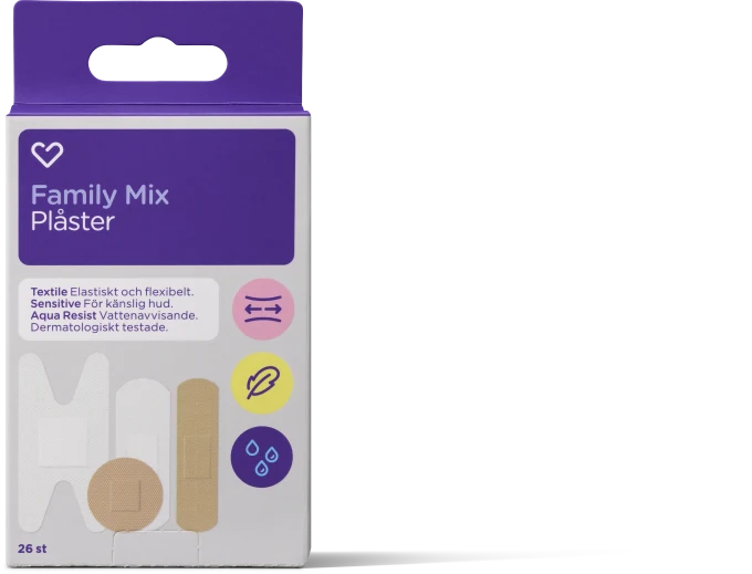 Hjärtats Plåster Family Mix 26st Hjärtats