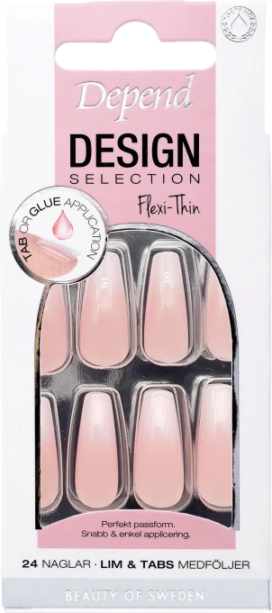 Depend Design Selection 24 st French Ombre Coffin Depend