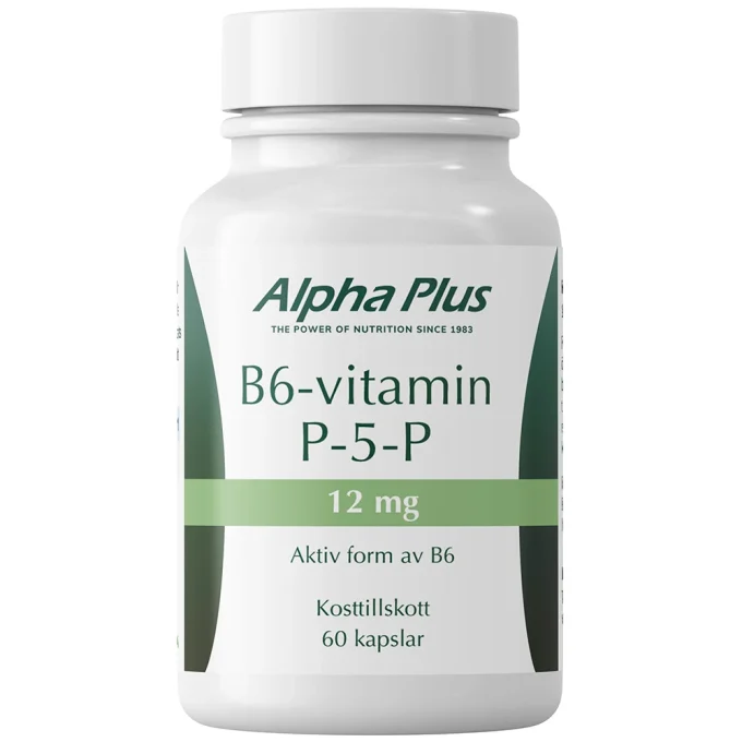 Alpha Plus B6-vitamin P-5-P 12mg 60 kapslar Alpha Plus