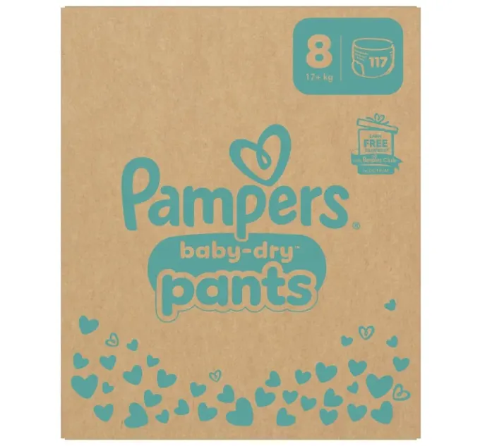 Pampers Baby-Dry Stl8 17 kg+ 117 st Pampers