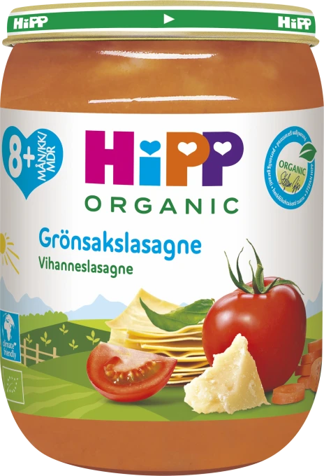 HiPP Grönsakslasagne 8 mån 190g HIPP