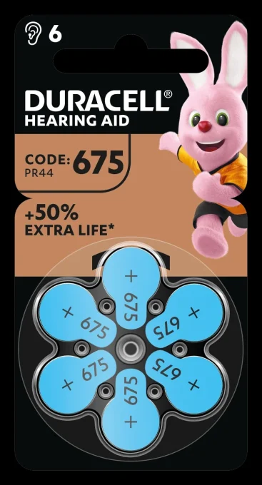Duracell Hörapparatsbatteri 675, 6 st Duracell