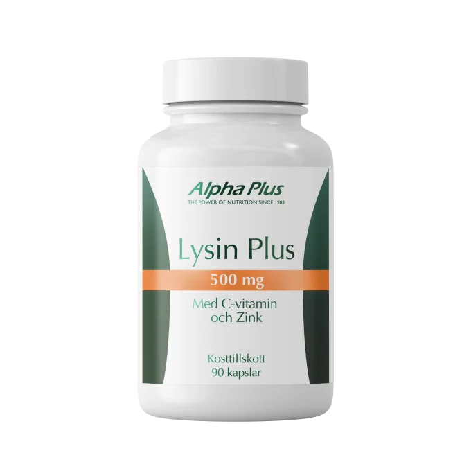 Alpha Plus Lysin Plus 500 mg 90 kapslar Alpha Plus