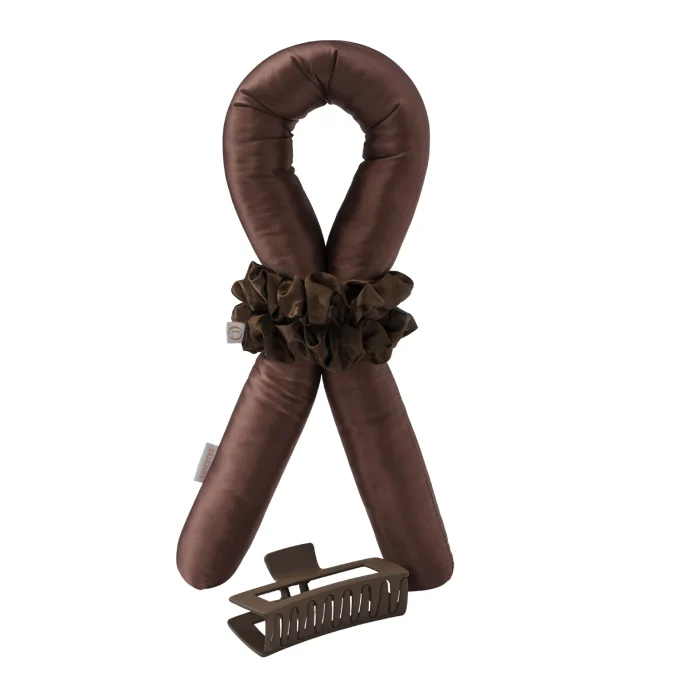 Lenoites Heatless Curls in Mulberry Silk Large Brown Lenoites