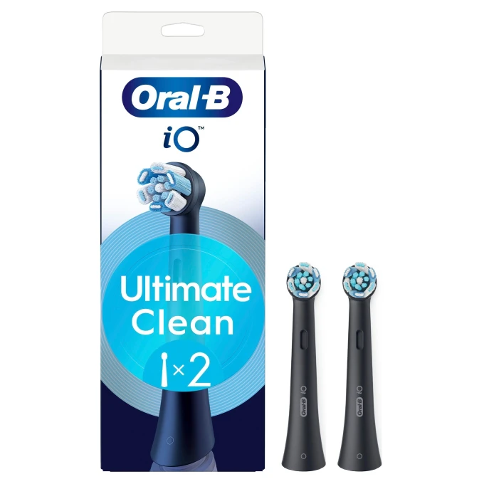 Oral-B iO Ultimate Clean Black Borsthuvud 2-pack Oral-B