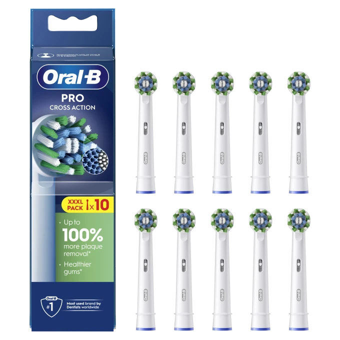 Oral-B Cross Action Borsthuvud 10 st Oral-B