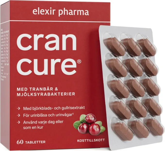 Elexir Pharma Cran Cure® 60 tabletter Elexir Pharma