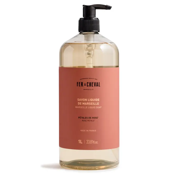 Fer à Cheval Flytande Tvål Rose Petals 1L Fer a Cheval