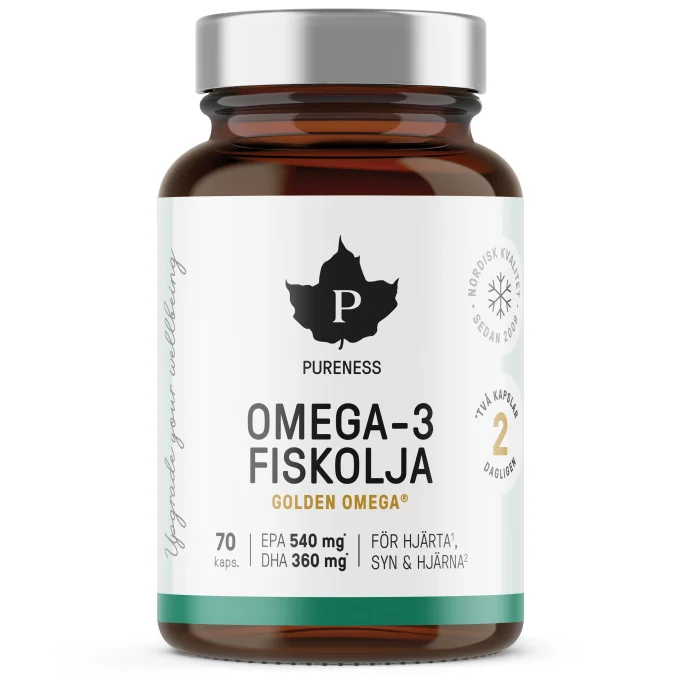 Pureness Omega-3 Fiskolja 70 kapslar Pureness