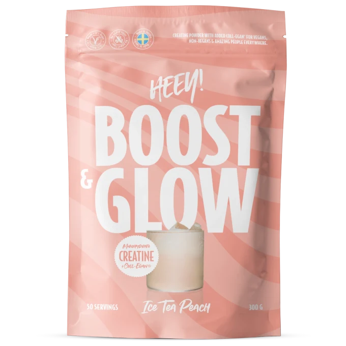Heey! Boost & Glow Kreatin + Coll-egan® Ice Tea Persika 300 g Heey!