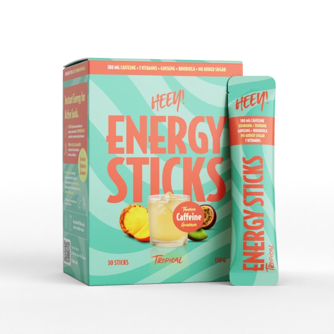 Heey! Energy Sticks Koffein + Guarana Tropical 30 st Heey!