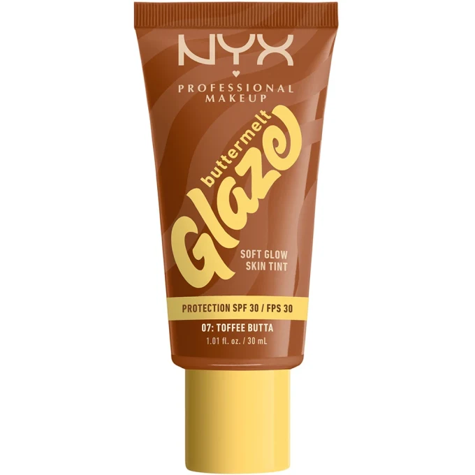 NYX Professional Makeup Buttermelt Glaze Skin Tint SPF30, 30 ml 07 Toffee NYX Professional Makeup