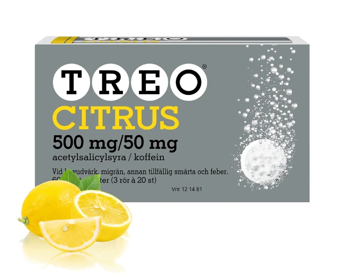 Treo Citrus brustablett 500 mg/50 mg 60 st Treo