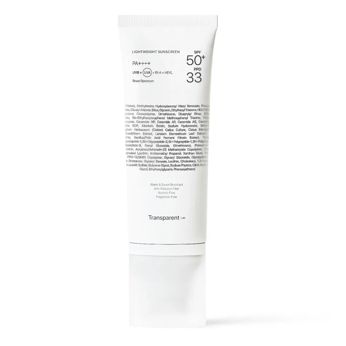 Niche Beauty Lab Transparent Lab Lightweight Sunscreen SPF50+, 100 ml Niche Beauty Lab