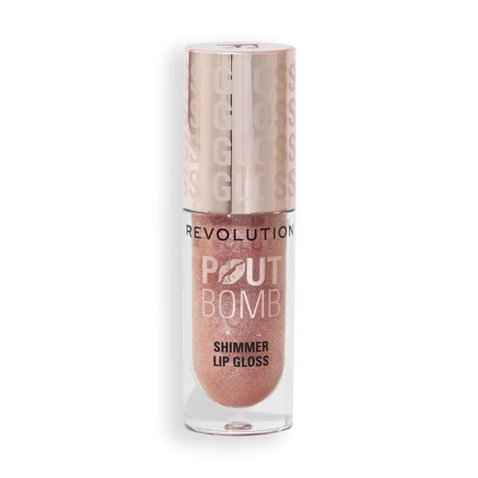 Revolution Beauty London Pout Bomb Shimmer Gloss 4,5ml Glimmer Nude Revolution Beauty London