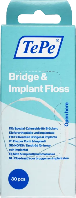TePe Bridge & Implant Floss Tandtråd 30-pack TePe
