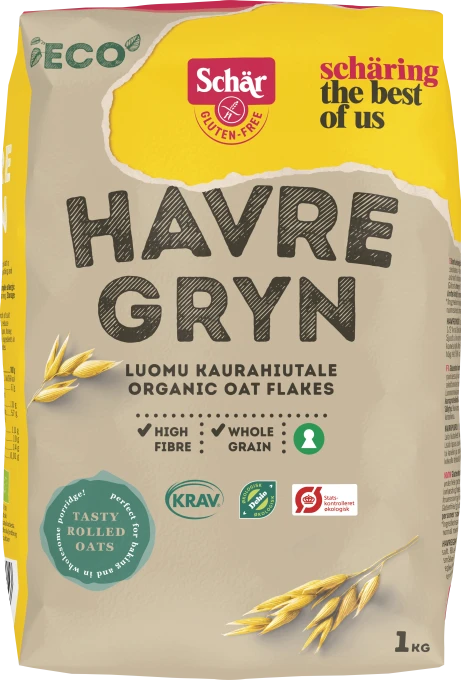 Schär Glutenfria Havregryn 1 kg Schär