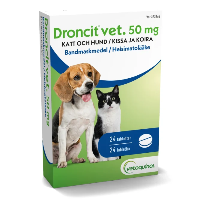 Droncit vet. Tablett 50 mg 24 st Droncit
