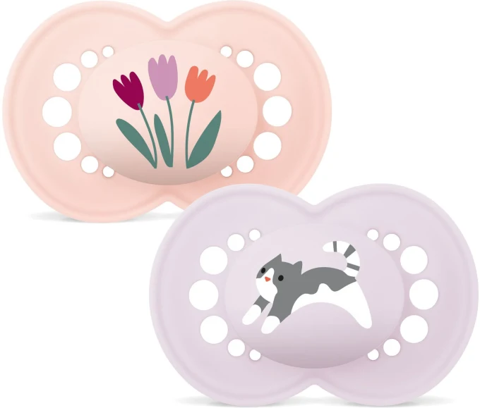 MAM Original Napp 6-16 mån Silk Pink 2-pack Mam