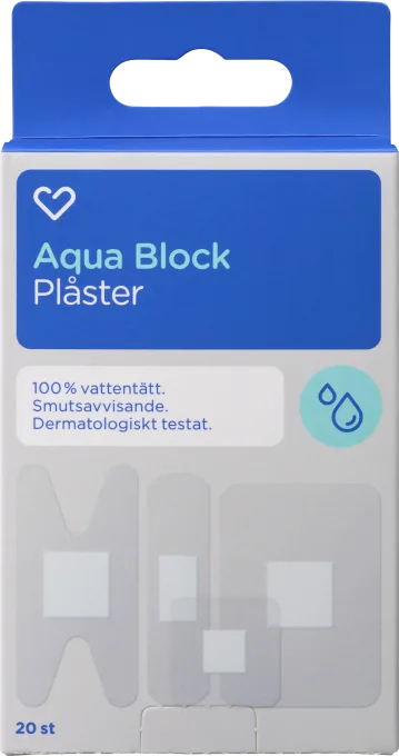 Hjärtats Plåster Aqua Stop 20st Hjärtats
