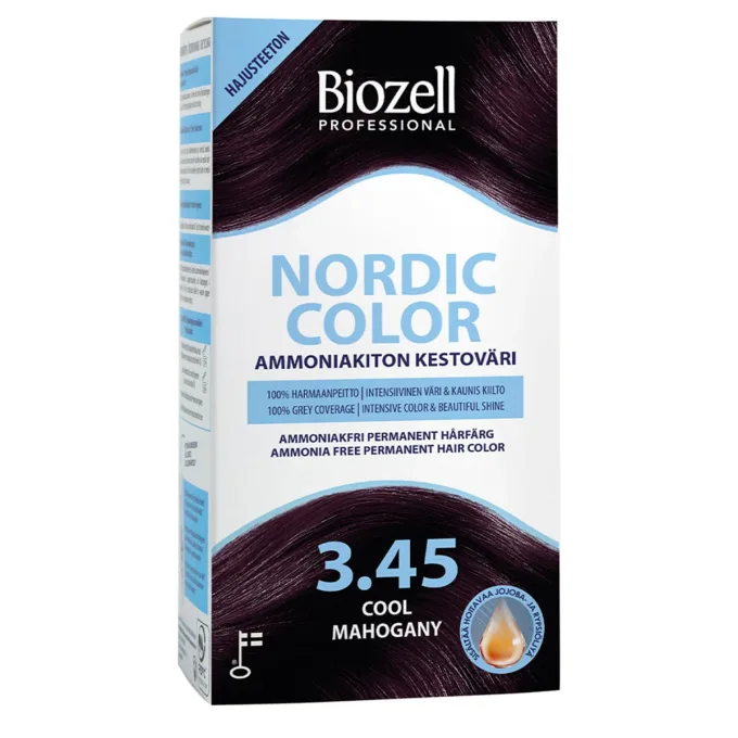 Biozell Professional Nordic Color 3.45 Cool Mahogany Biozell 