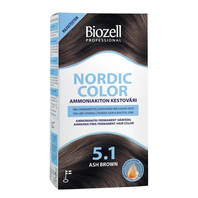 Biozell Professional Nordic Color 5.1 Ash Brown Biozell 