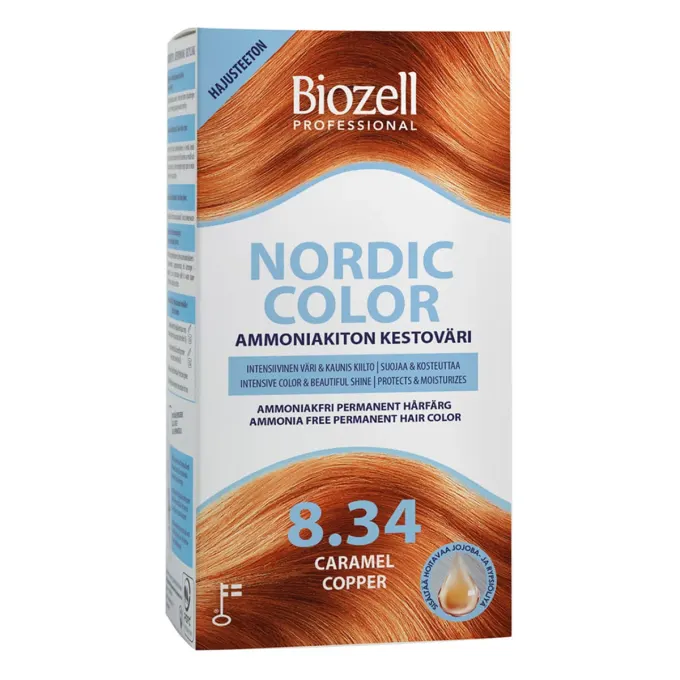 Biozell Professional Nordic Color 8.34 Caramel Copper Biozell 
