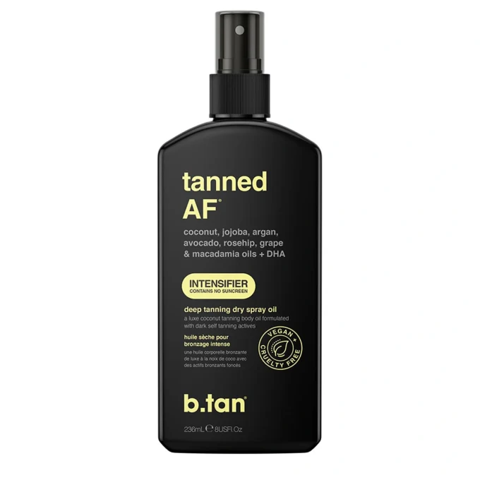 b.tan Tanned AF Intensifier Deep Tanning Dry Spray Oil 236 ml b.tan