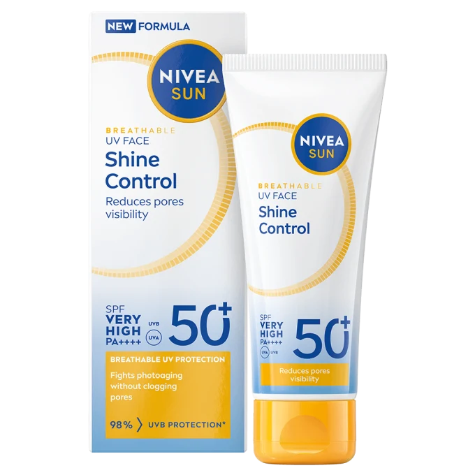 NIVEA Sun UV Face Shine Control Cream SPF 50+, 40 ml Nivea