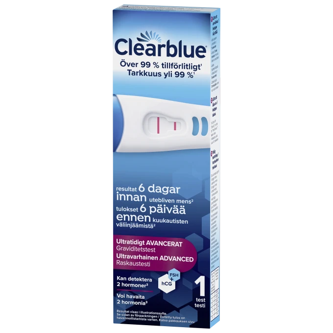 Clearblue Ultratidigt Graviditetstest 3 st Clearblue
