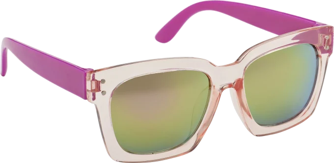 Haga Eyewear Bright Transparent Pink Mirror Lens Haga Optik