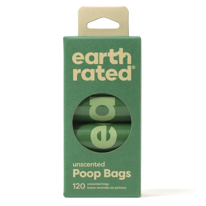 Earth Rated Poop Bags Refill 8-pack Unscented Earthrated