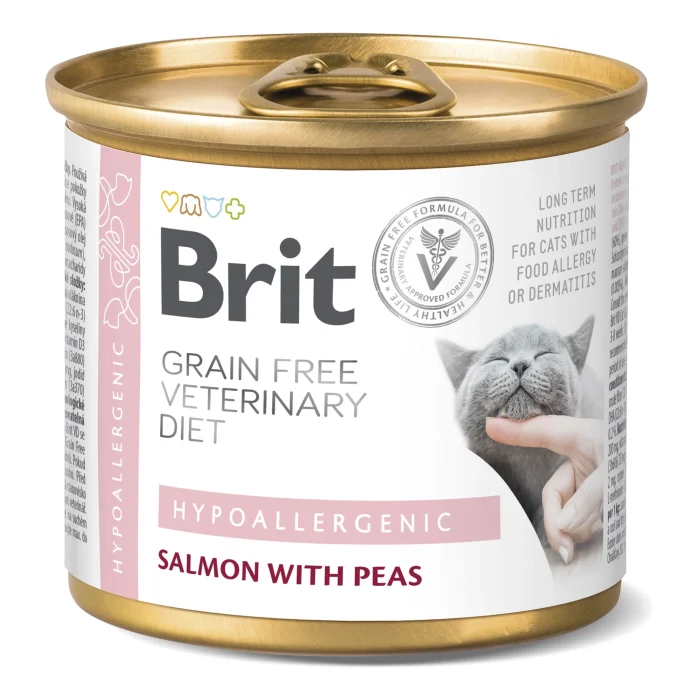 Brit Grain-Free Veterinary Diet Cat Hypoallergenic Can 200 g Brit Veterinary Diet