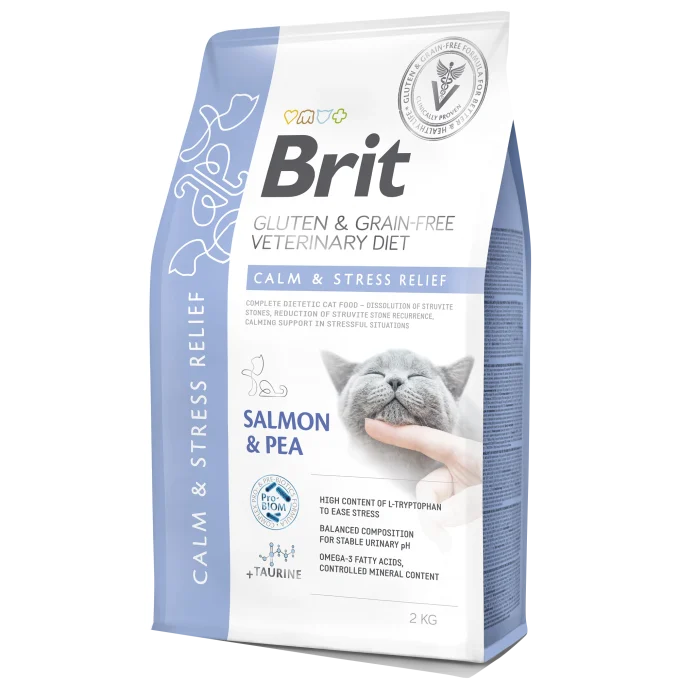 Brit Gluten & Grain-Free Veterinary Diet Cat Calm & Stress Relief 2 kg Brit Veterinary Diet