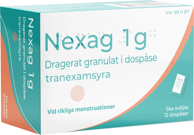 Nexag Dragerat granulat i dospåse 1g 12 st 