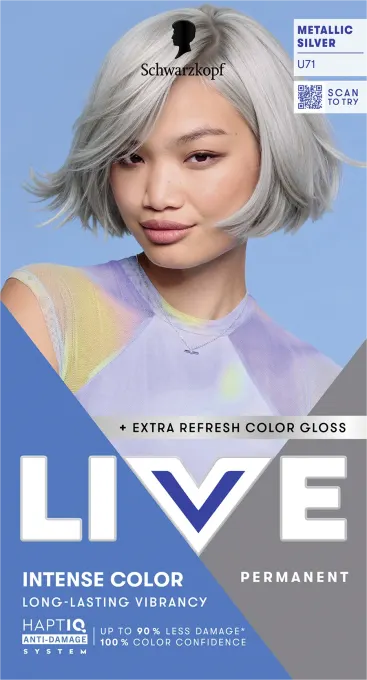 Schwarzkopf LIVE Intense Color U71 Metallic Silver Schwarzkopf
