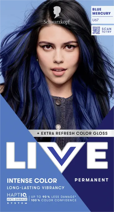 Schwarzkopf LIVE Intense Color U67 Blue Mercury Schwarzkopf