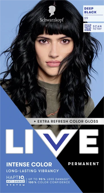 Schwarzkopf LIVE Intense Color 99 Deep Black Schwarzkopf