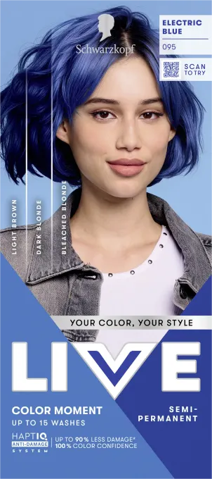 Schwarzkopf LIVE Color Moment 95 Electric Blue Schwarzkopf