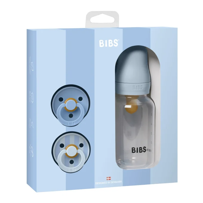 BIBS Gift Set Baby Sprinkle  Blue Bibs