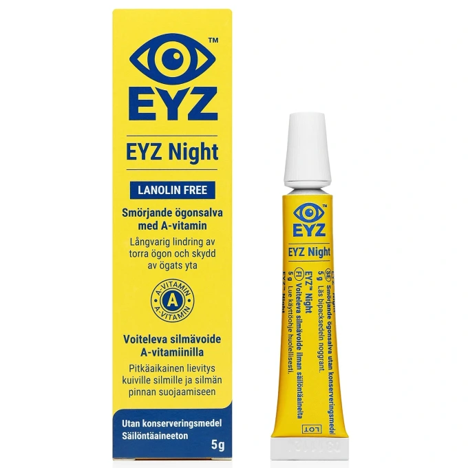 EYZ Night Smörjande ögonsalva A-vitamin 5g EYZ