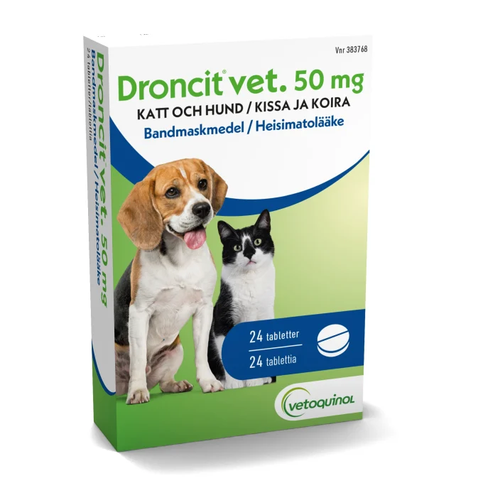 Droncit vet. Tablett 50 mg 24 st Droncit
