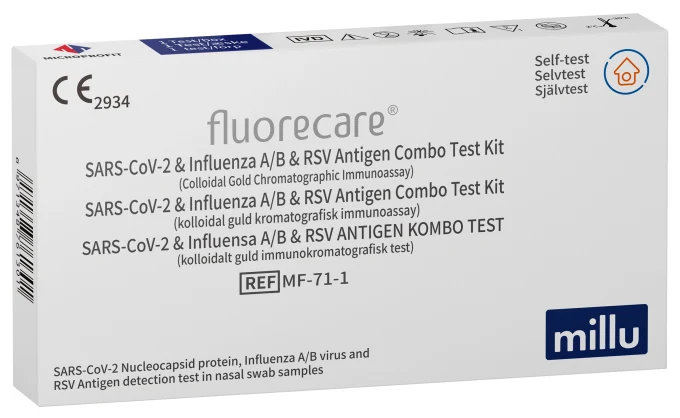 Millu Självtest 4-i-1 SARS-CoV-2, Influensa A/B & RSV 1 st Millu