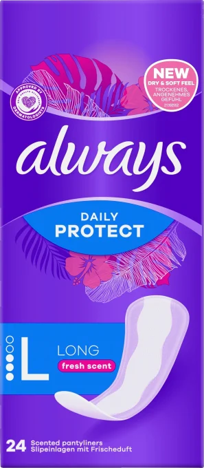 Always Dailies Fresh Extra Protect Large Trosskydd 24 st Always