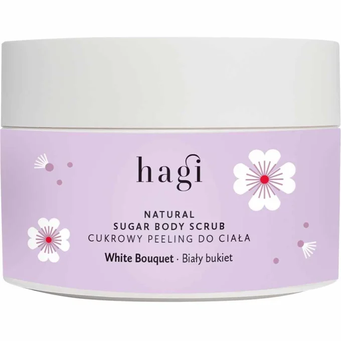 Hagi White Bouquet Natural Sugar Body Scrub 200 g Hagi