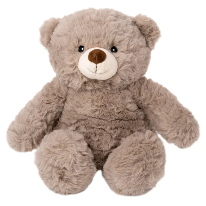 Teddykompaniet Teddy Heaters Teddybjörn med vågig päls Gråbrun Teddykompaniet