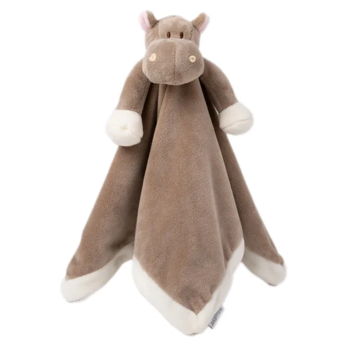 Teddykompaniet Diinglisar Snuttefilt Flodhäst Brun Teddykompaniet