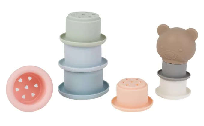 Teddykompaniet Stapelleksak Nalle Silikon Teddykompaniet